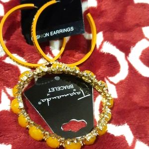 Earrings & bracelet